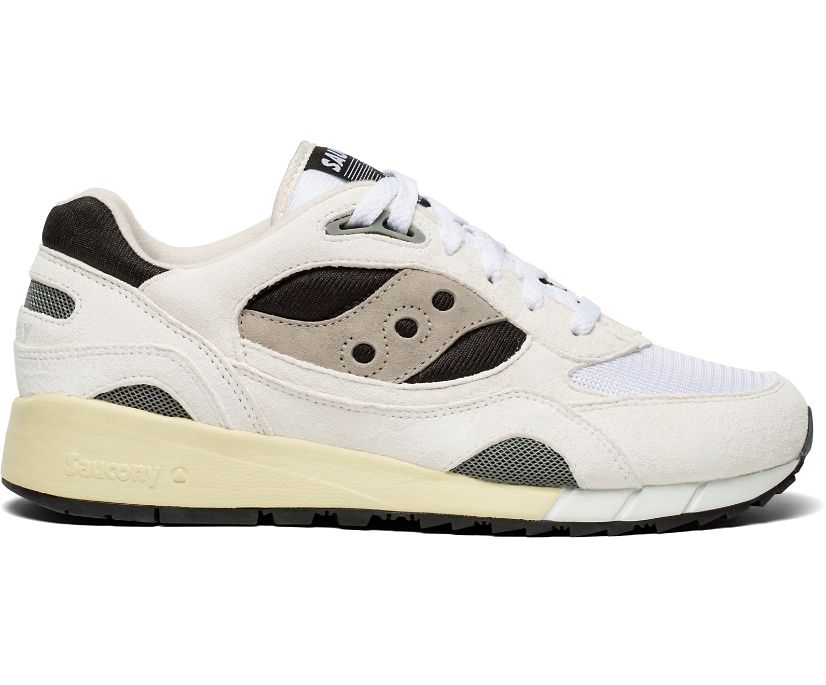 Chaussures Saucony Shadow 6000 Femme Blanche Noir Grise | P3590-8