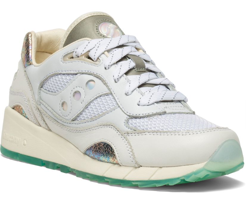 Chaussures Saucony Shadow 6000 Pearl Homme Blanche Doré | P54502-8