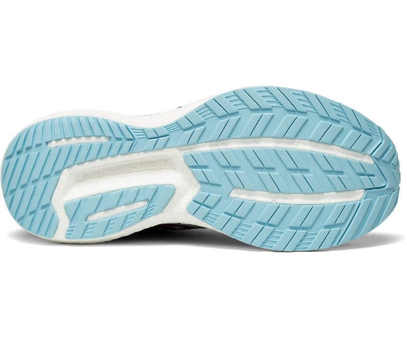 Chaussures Saucony Triumph 19 Larges Femme Grise Bleu Clair | H7921-2