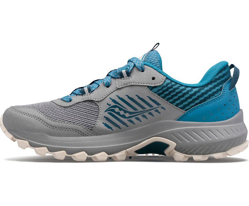 Chaussures Trail Saucony Excursion TR15 Femme Grise Bleu | K37476-8