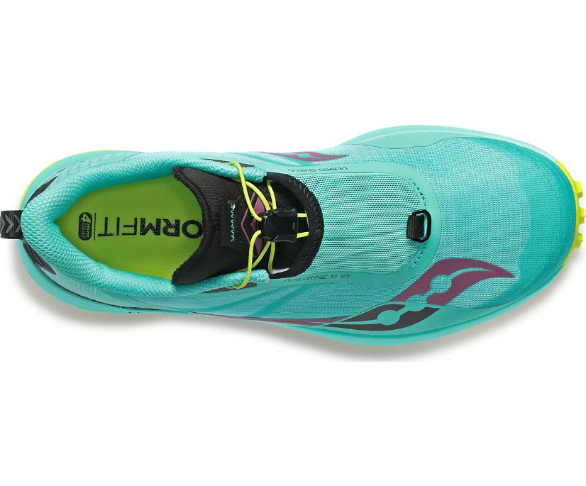 Chaussures Trail Saucony Peregrine 12 ST Femme Menthe Violette | F26215-7