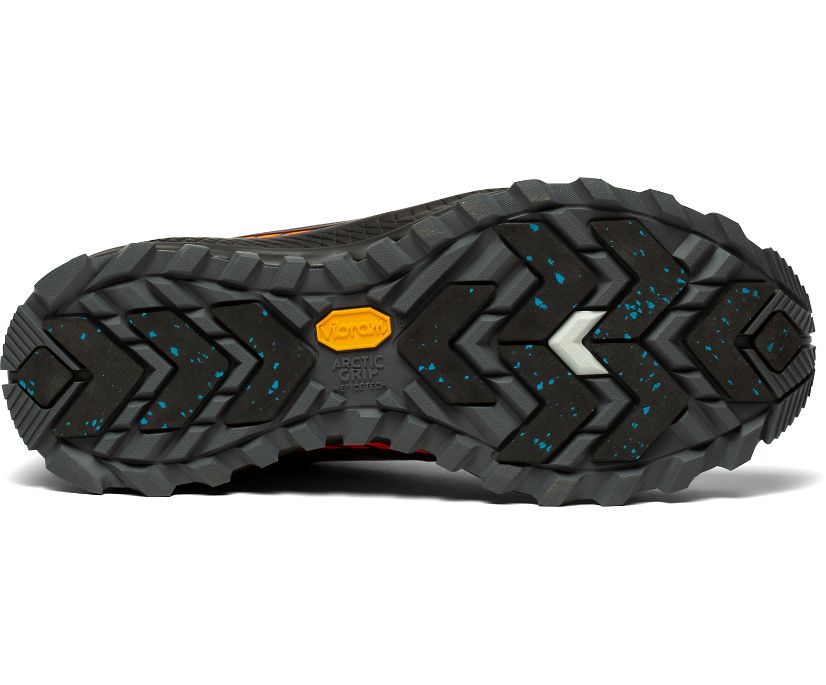 Chaussures Trail Saucony Peregrine ICE+ Homme Noir Orange | H8617-1