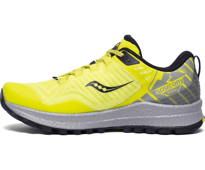 Chaussures Trail Saucony Xodus 11 Homme Jaune Grise | P8455-2