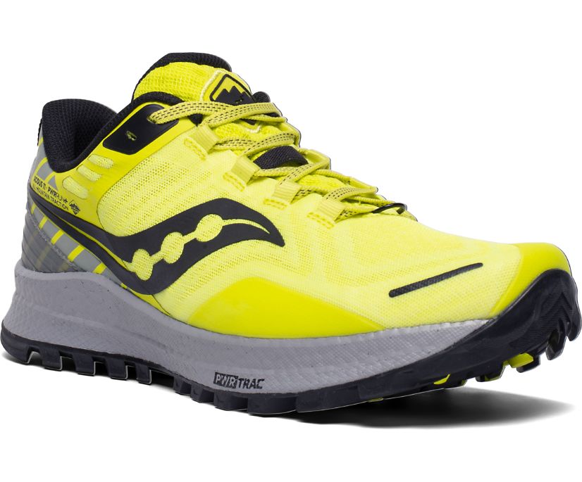 Chaussures Trail Saucony Xodus 11 Homme Jaune Grise | P8455-2