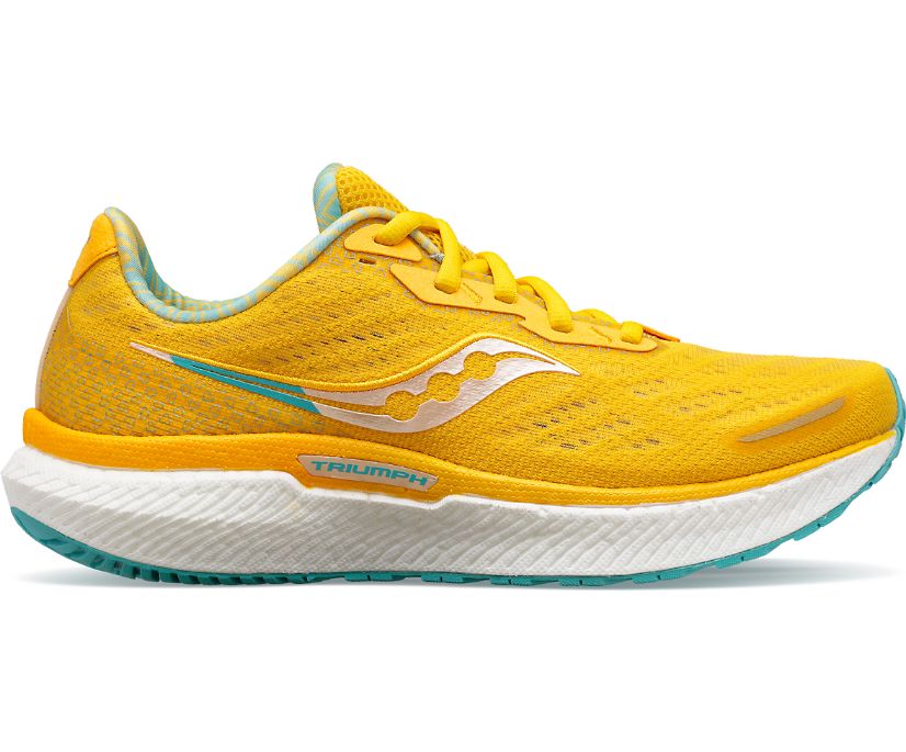 Chaussures de Marche Saucony Bottomless Love Triumph 19 Femme Jaune | R18908-2