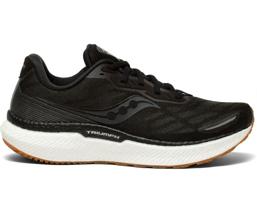 Chaussures de Marche Saucony Triumph 19 Femme Noir Argent | H24540-8