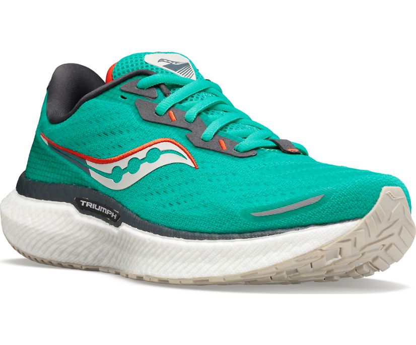 Chaussures de Marche Saucony Triumph 19 Femme Vert Orange | H3089-6