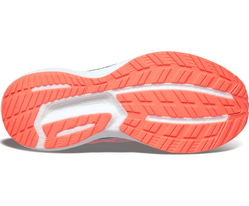 Chaussures de Marche Saucony Triumph 19 Femme Corail Noir | H46649-6