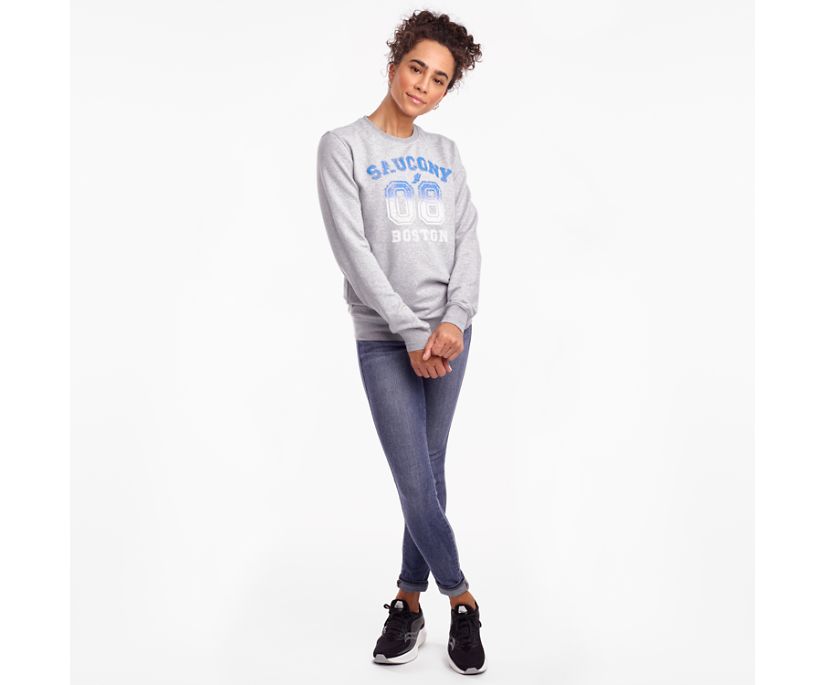 Hauts Saucony Rested Crewneck Femme Grise Clair | U71206-3