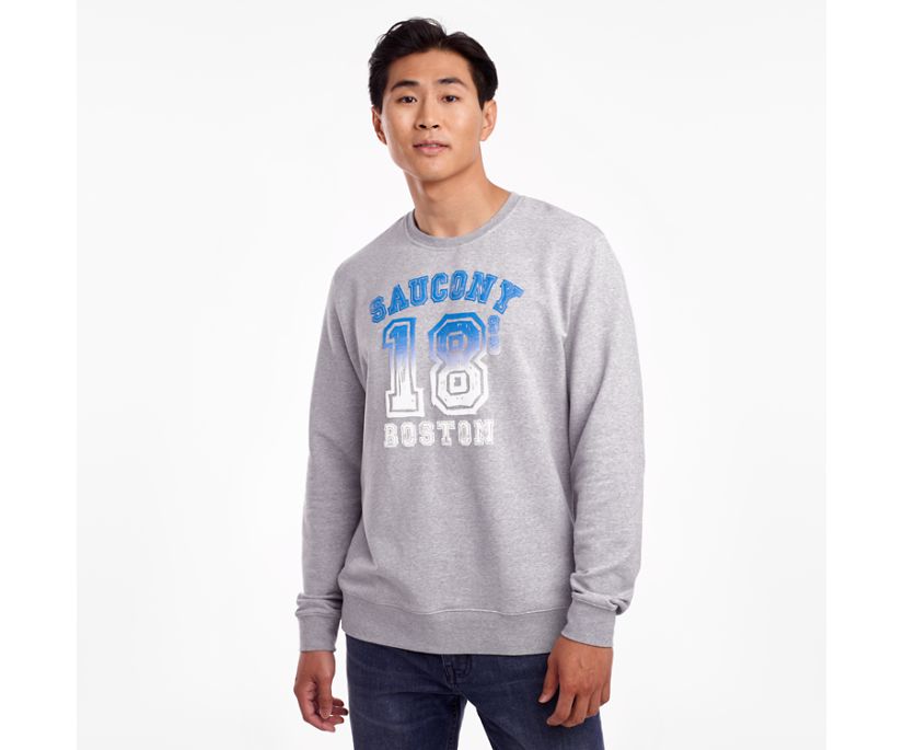 Hauts Saucony Rested Crewneck Homme Grise Clair | U62-6