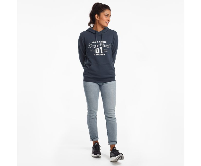 Hauts Saucony Rested Hoodie Femme Grise Bleu | V22008-2