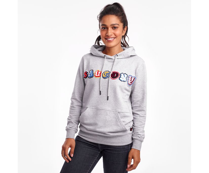 Hauts Saucony Rested Hoodie Femme Grise Clair | V34723-7