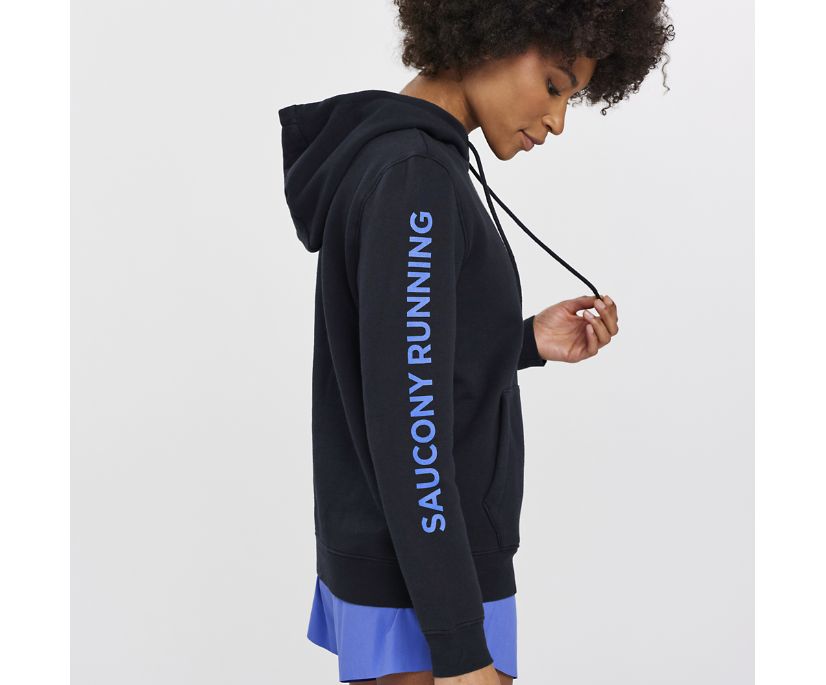 Hauts Saucony Rested Hoodie Femme Noir | V18809-9