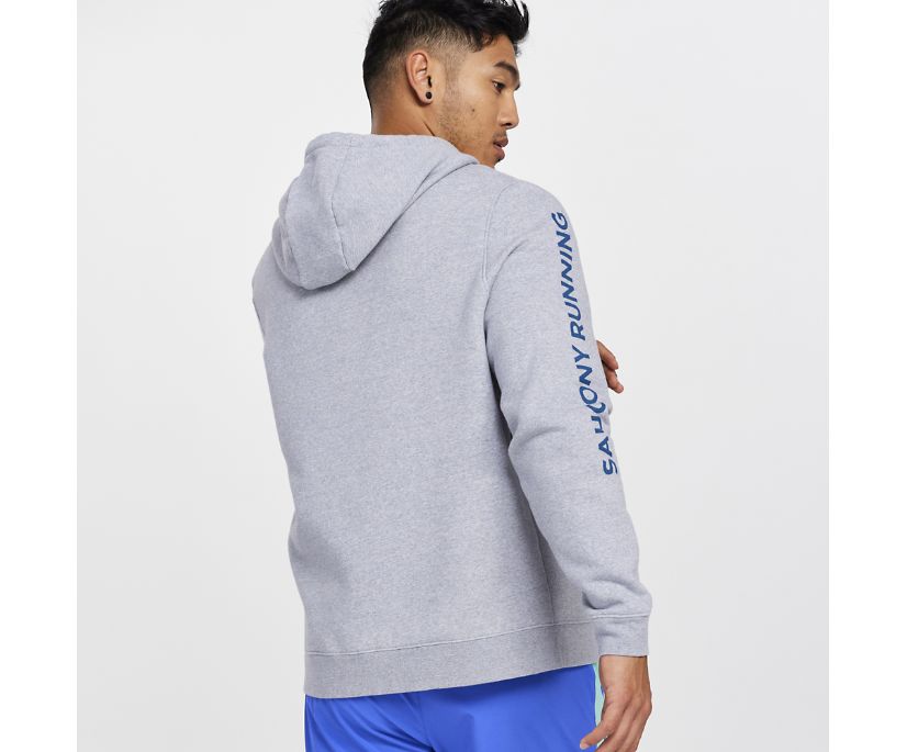 Hauts Saucony Rested Hoodie Homme Grise Clair | V11782-2