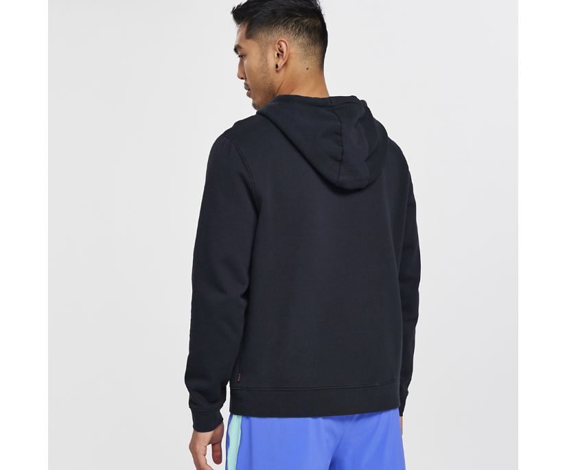 Hauts Saucony Rested Hoodie Homme Noir | U93702-5