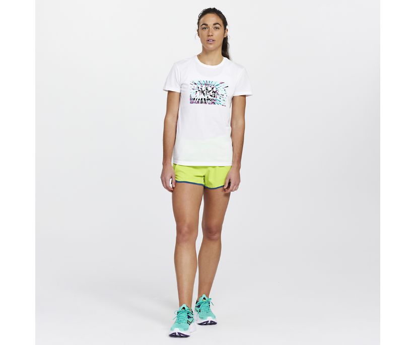 Hauts Saucony Rested T-Shirt Femme Blanche | V50464-7