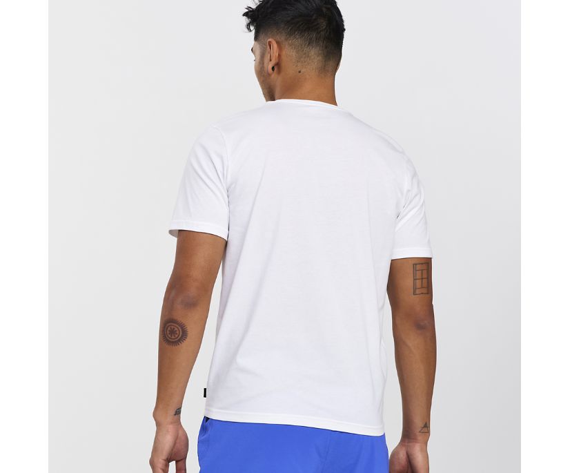 Hauts Saucony Rested T-Shirt Homme Blanche | V46987-9