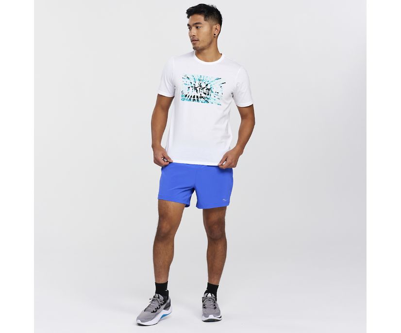 Hauts Saucony Rested T-Shirt Homme Blanche | V46987-9