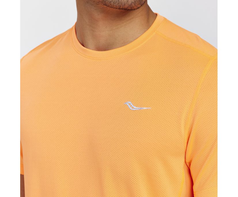 Hauts Saucony Stopwatch Corta Sleeve Homme Orange | W7094-6