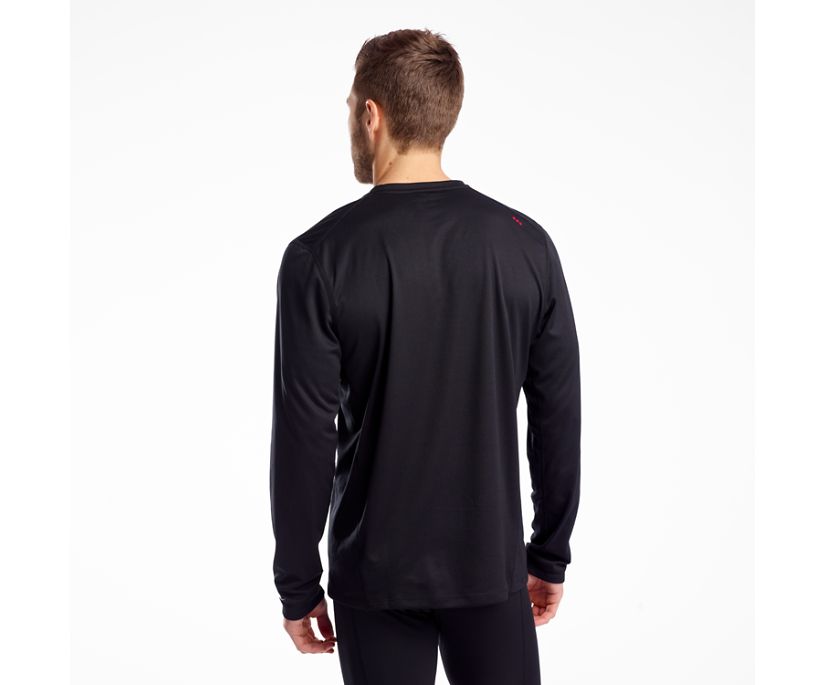 Hauts Saucony Stopwatch Long Sleeve Homme Noir | W21337-9