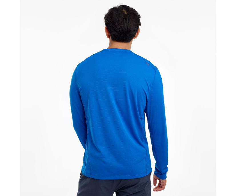 Hauts Saucony Stopwatch Long Sleeve Homme Bleu | W27626-1