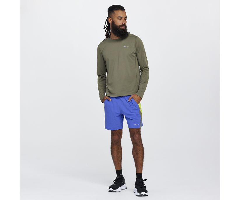 Hauts Saucony Stopwatch Long Sleeve Homme Vert Olive | W31802-5