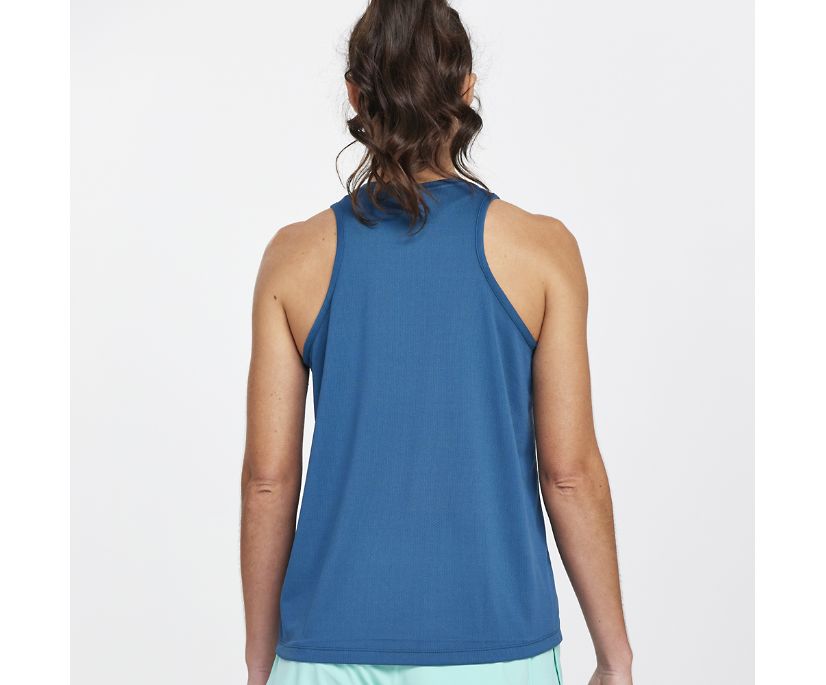 Hauts Saucony Stopwatch Singlet Femme Bleu Marine | X3353-0