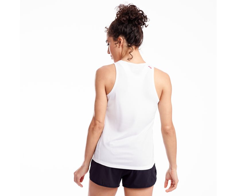 Hauts Saucony Stopwatch Singlet Femme Blanche | X49982-1