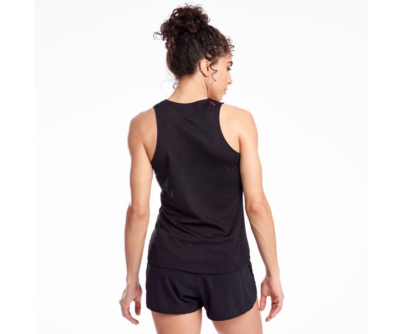 Hauts Saucony Stopwatch Singlet Femme Noir | X22371-4