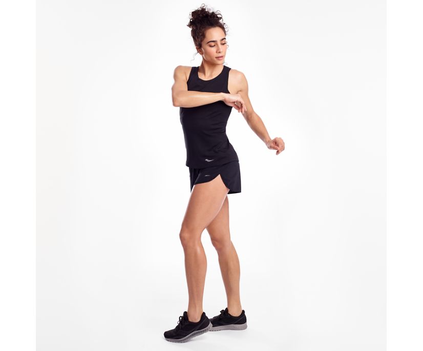 Hauts Saucony Stopwatch Singlet Femme Noir | X22371-4