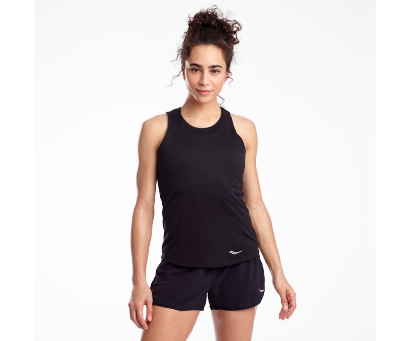 Hauts Saucony Stopwatch Singlet Femme Noir | X22371-4