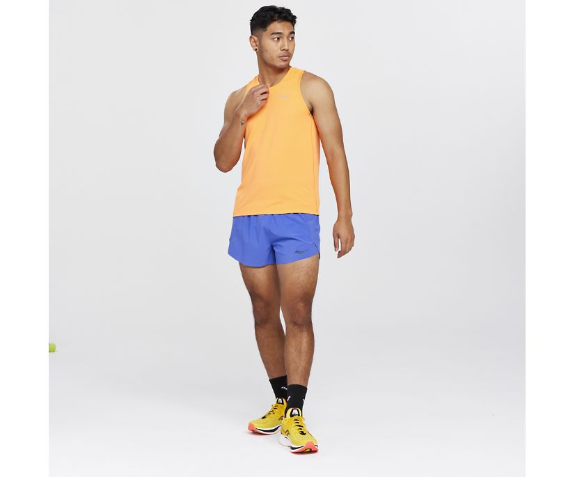 Hauts Saucony Stopwatch Singlet Homme Orange | X13391-6