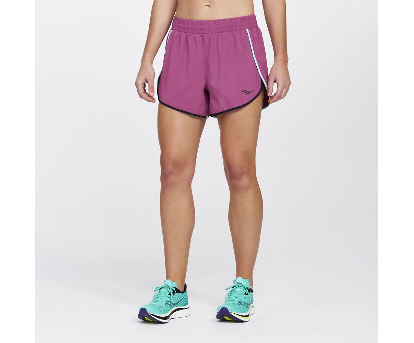 Pantalon Saucony Dash 4\' Corta Femme Rose | S51725-1