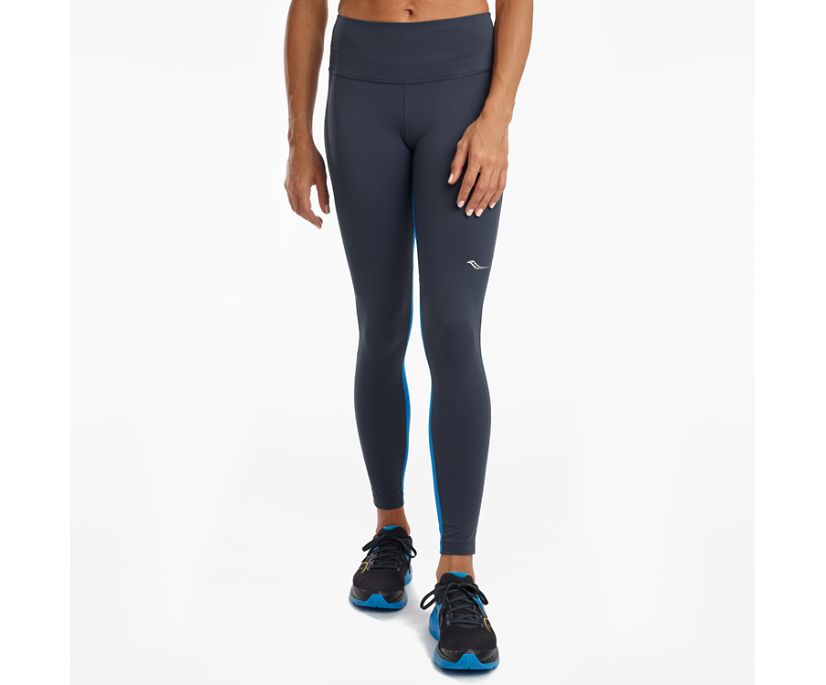 Pantalon Saucony Fortify Tight Femme Grise Bleu | T27400-4