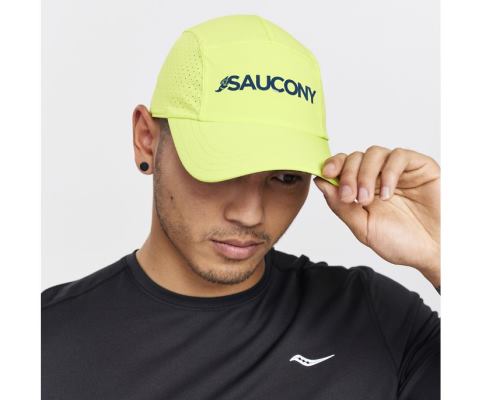 Chapeaux Saucony Outpace Hat Homme Vert Clair | Y91771-6