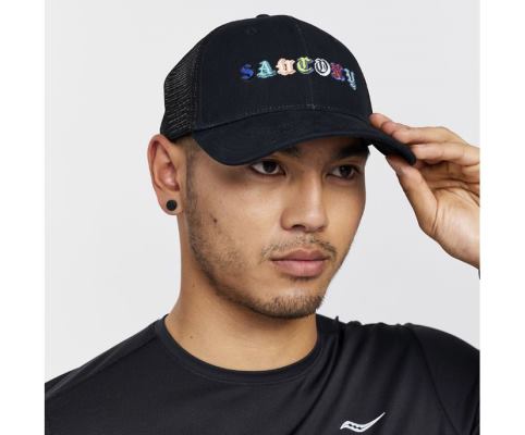 Chapeaux Saucony Trucker Hat Femme Noir | Z72219-0