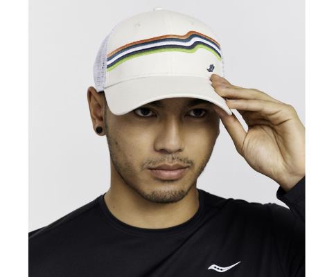 Chapeaux Saucony Trucker Hat Homme Blanche | Z6694-7