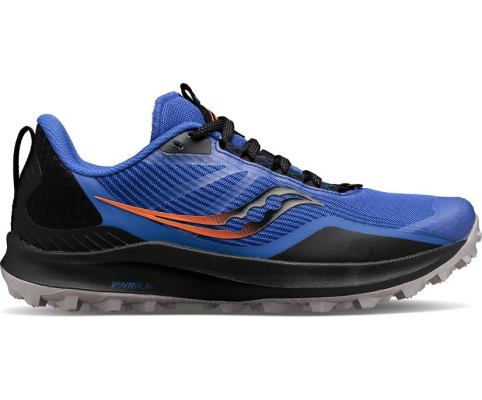 Chaussures Randonnée Saucony Peregrine 12 Femme Bleu Orange | E5341-6