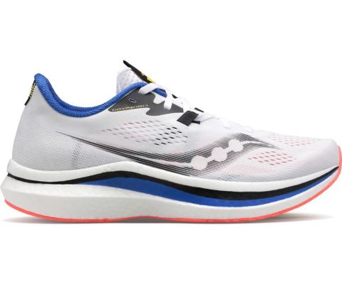 Chaussures Running Saucony Endorphin Pro 2 Homme Blanche Orange | A34948-9