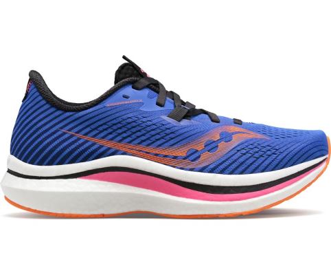 Chaussures Running Saucony Endorphin Pro 2 Femme Bleu Orange | A36629-7