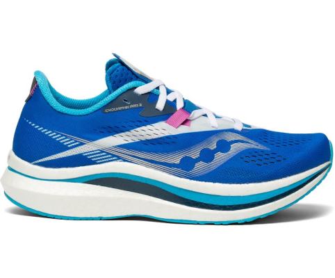 Chaussures Running Saucony Endorphin Pro 2 Femme Bleu Royal Blanche | A46531-5