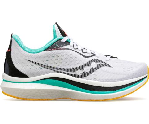 Chaussures Running Saucony Endorphin Speed 2 Femme Blanche Orange | B56437-8