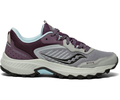 Chaussures Running Saucony Excursion TR15 Femme Grise Violette | K18963-5