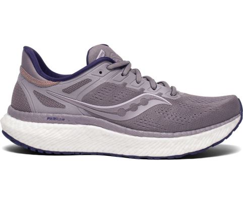 Chaussures Running Saucony Hurricane 23 Femme Grise Violette | M14930-7