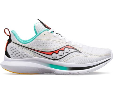 Chaussures Running Saucony Kinvara 13 Femme Blanche Orange | D90132-3