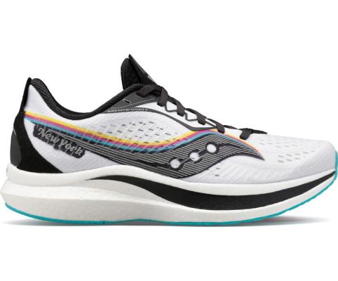 Chaussures Running Saucony NYC Endorphin Speed 2 Femme Blanche Noir | R84280-7