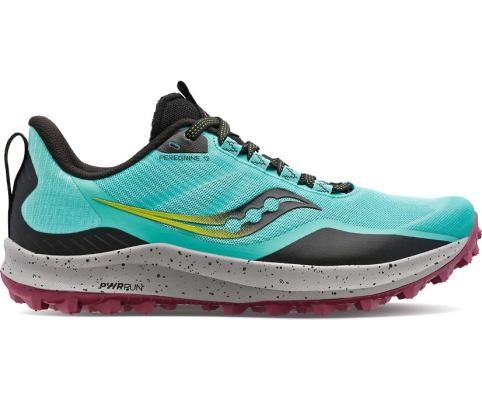 Chaussures Running Saucony Peregrine 12 Femme Menthe Violette | E79872-4