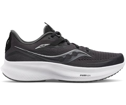 Chaussures Running Saucony Ride 15 Larges Femme Noir Blanche | F77480-0