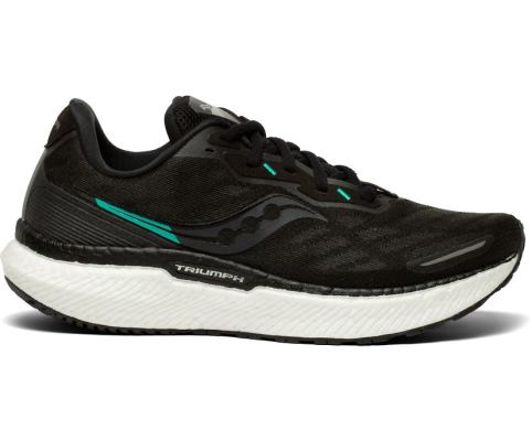 Chaussures Running Saucony Triumph 19 Femme Noir Blanche | G90202-7