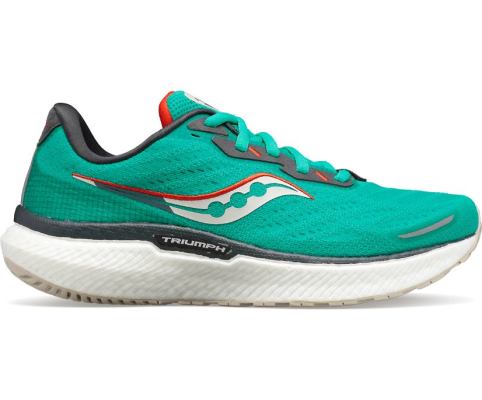 Chaussures Running Saucony Triumph 19 Femme Vert Orange | H10426-6